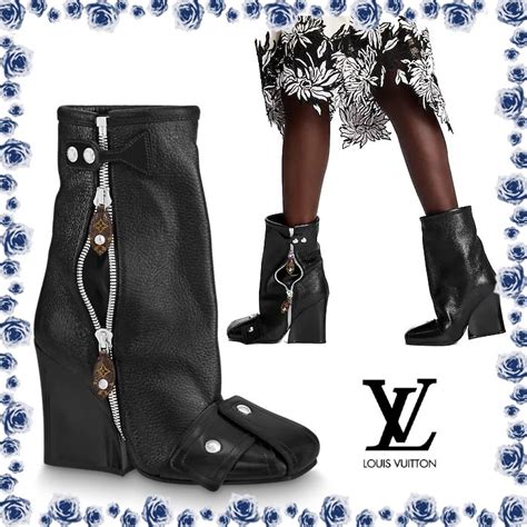 lv sherpa boots|Edge Wedge Half Boots .